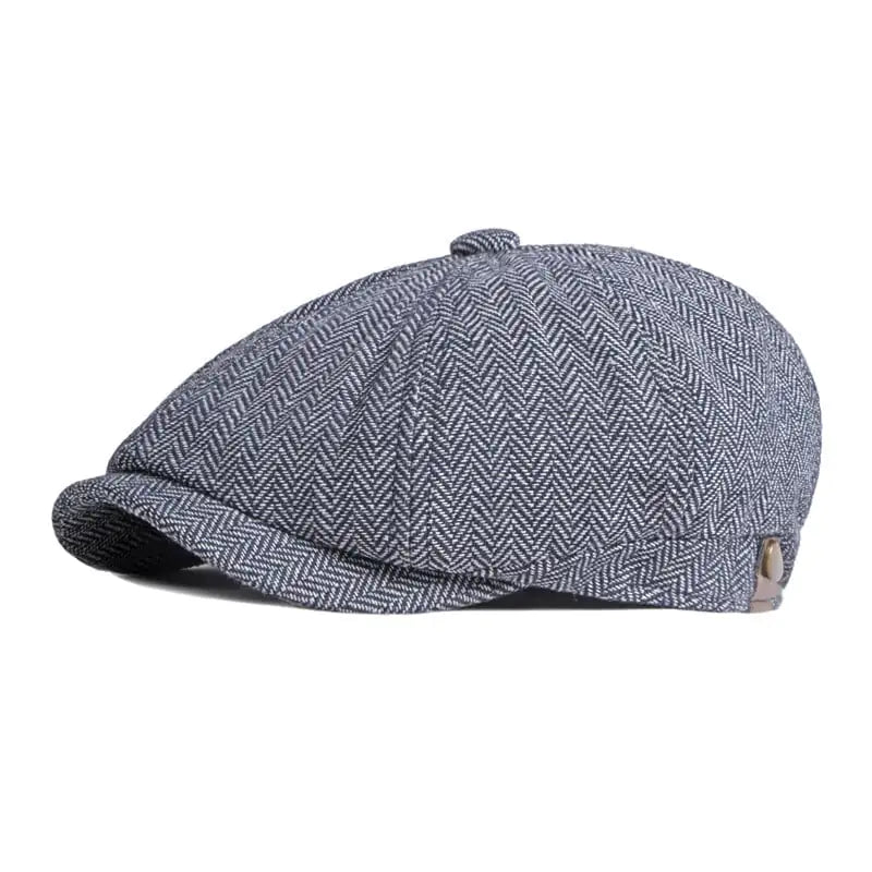 British Retro Octagonal Hat for Men’s Leisure Wear