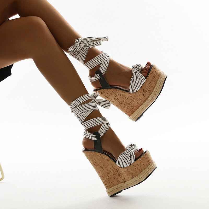 Elegant Slope : High Heel Sandals