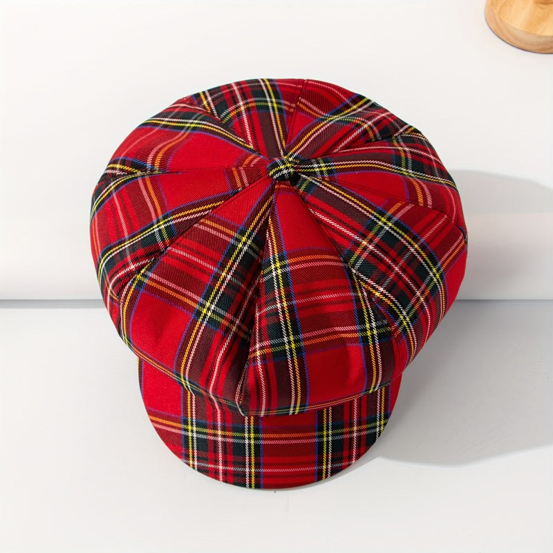 Retro British Style Lightweight Octagonal Brimmed Hat