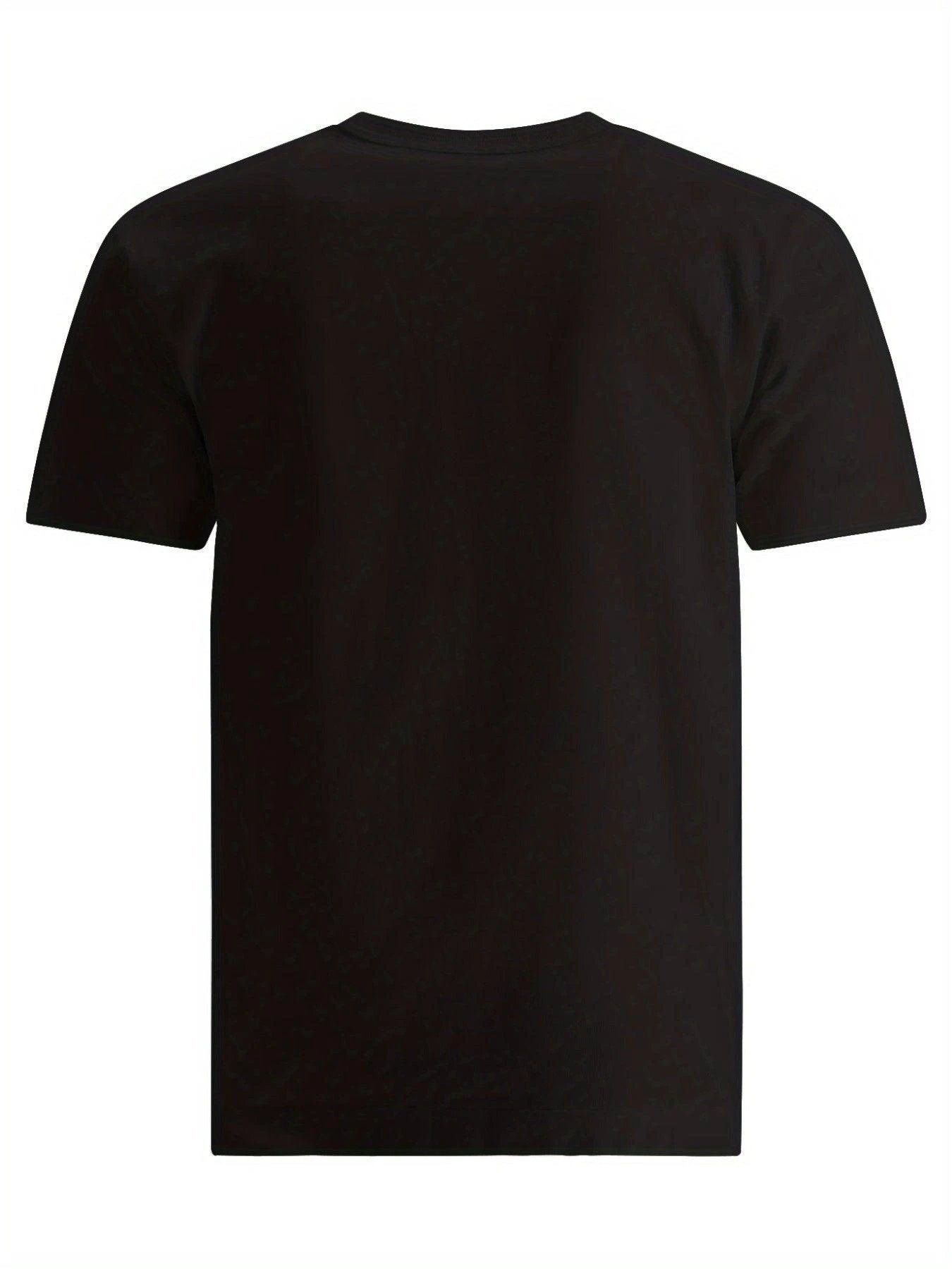 Men's Casual Printed T-Shirt - Lightweight Breathable Sportswear