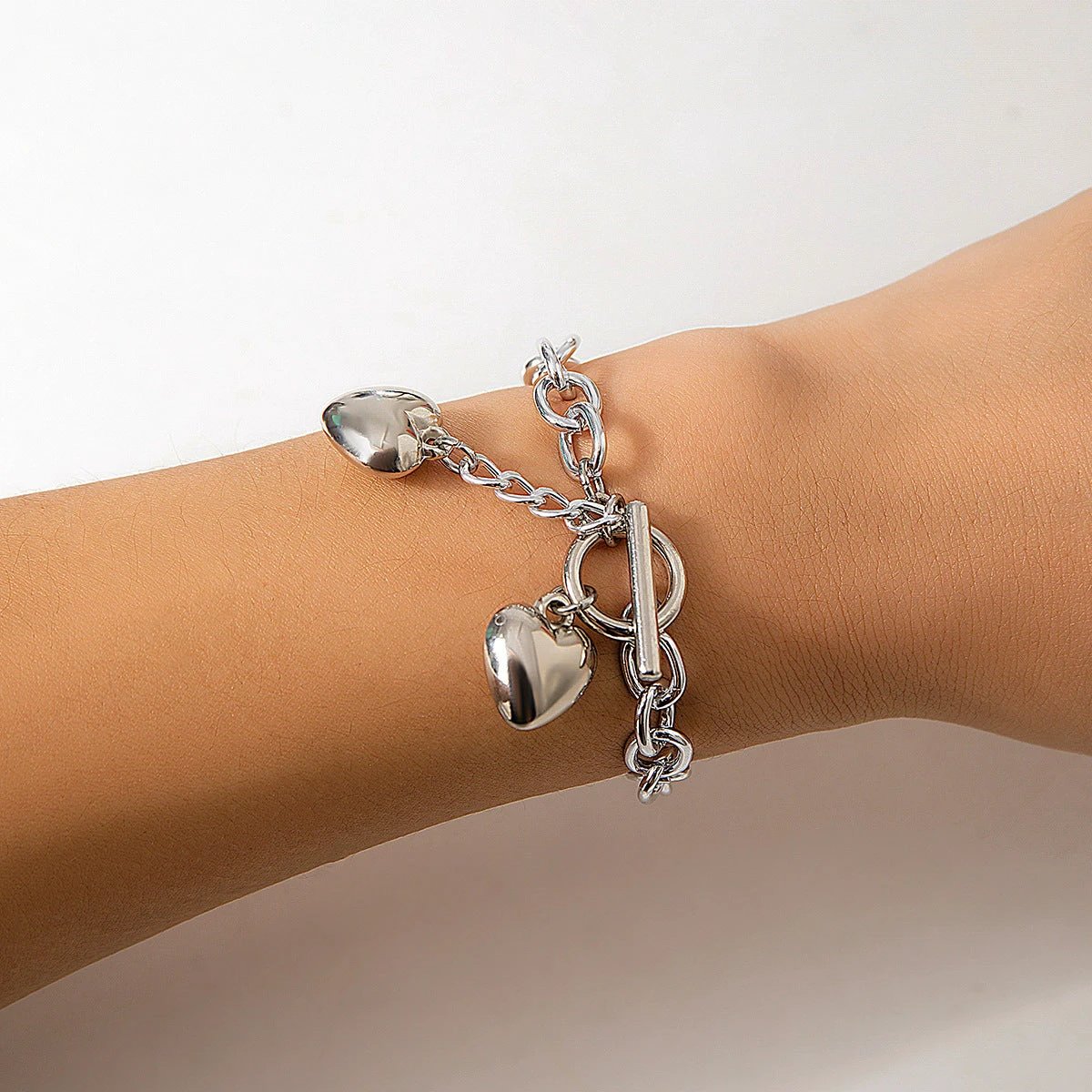 Thick Chain Lock and Key Pendant Necklace - Trendy Fashion Jewelry