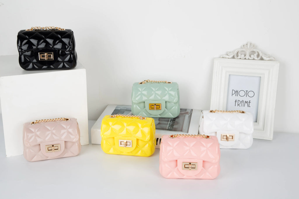 Mini Candy Color Jelly Coin Purse Crossbody Bag