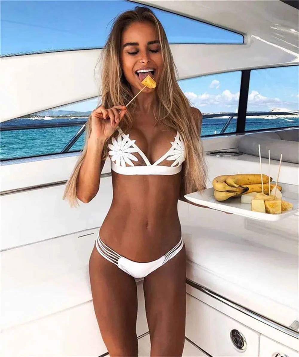 Floral Femme: Micro Mini Push-Up Bikini