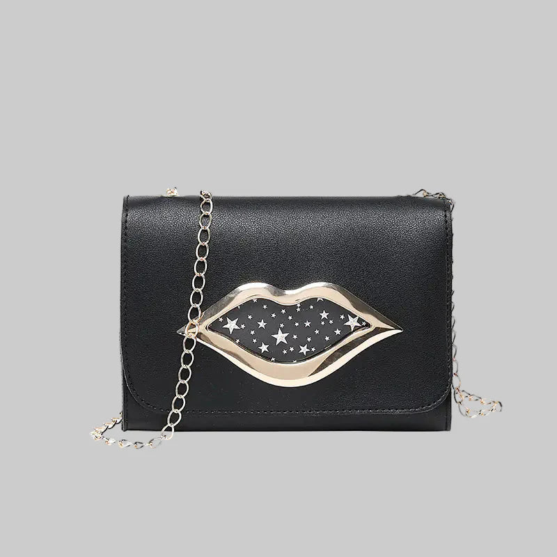Lips Phone Bag with Chain Strap Crossbody Purse