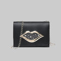 Lips Phone Bag with Chain Strap Crossbody Purse