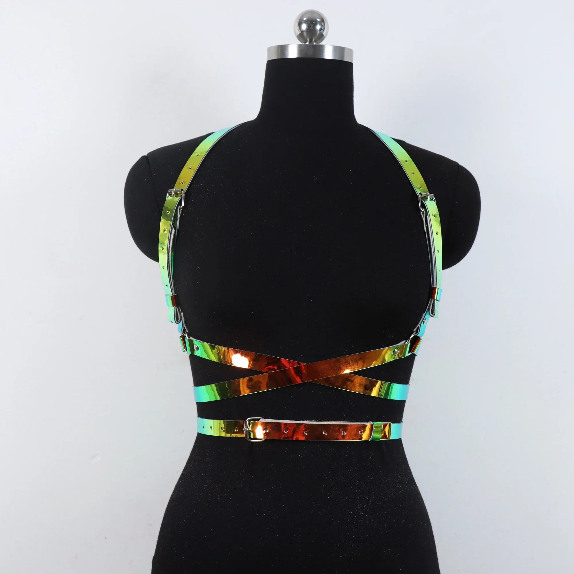 Women's Accessories Corset Waist Belt Harness Fashion Luxury Female Belt Goth Gothic Faux Leather Harness Belt Chain Belt