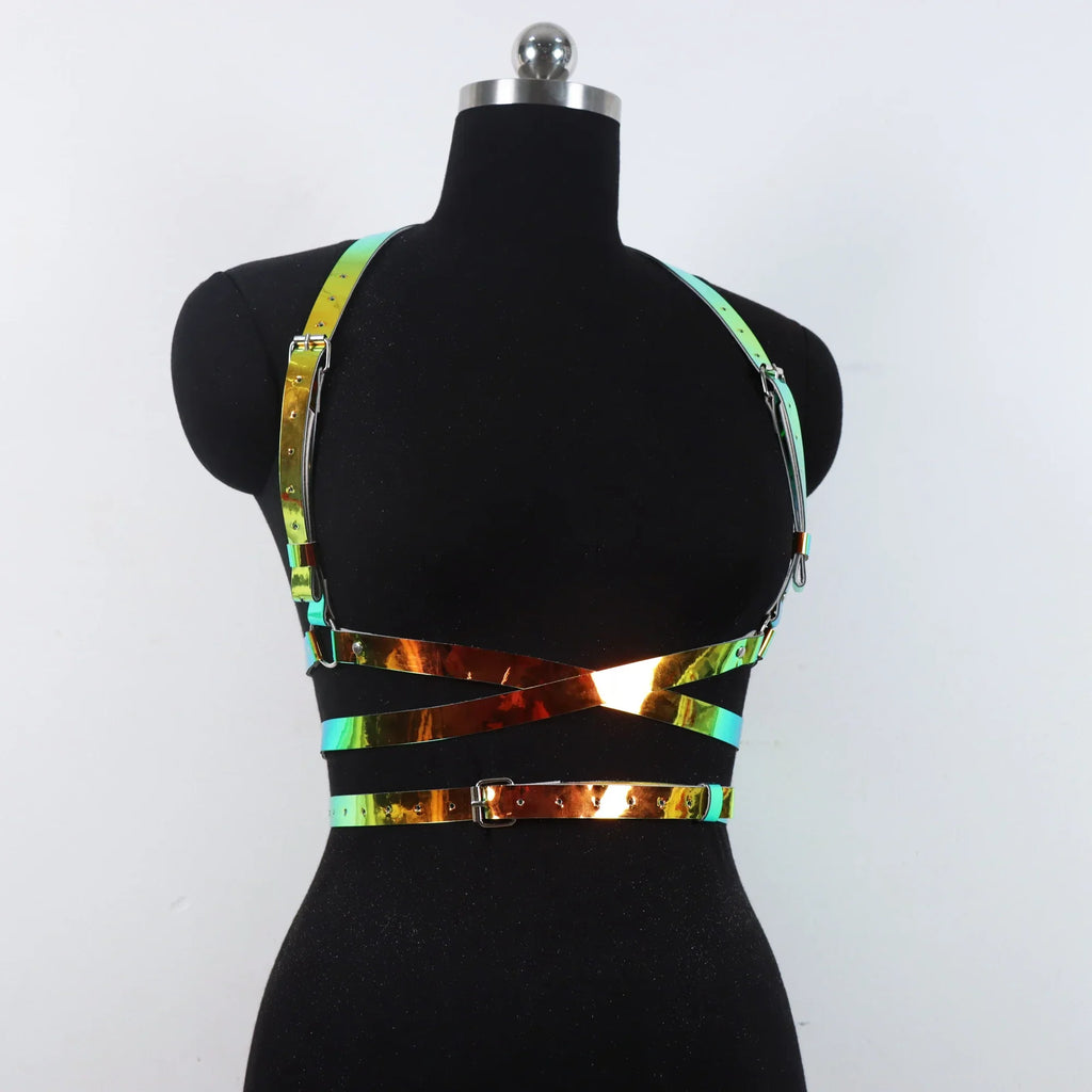 Women's Accessories Corset Waist Belt Harness Fashion Luxury Female Belt Goth Gothic Faux Leather Harness Belt Chain Belt