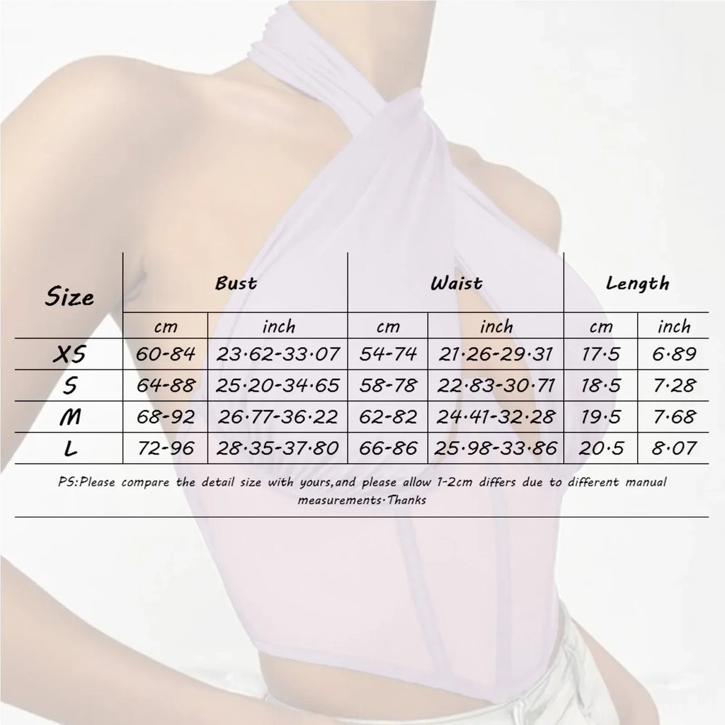 Women Sleeveless Fishbone Corset Vest Solid Hollow Out Cropped Top Summer Halter Backless Sexy Tops Y2k Camis Ropa De Mujer