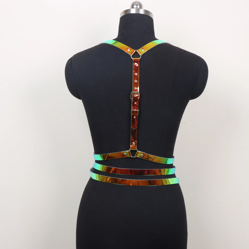 Women's Accessories Corset Waist Belt Harness Fashion Luxury Female Belt Goth Gothic Faux Leather Harness Belt Chain Belt