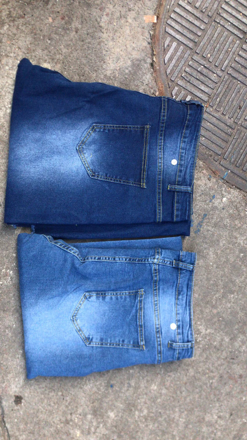 Denim Womens Pants High-stretch Ripped Jeans High-waisted Flared Trousers for Women