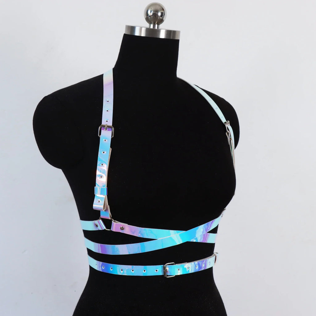 Women's Accessories Corset Waist Belt Harness Fashion Luxury Female Belt Goth Gothic Faux Leather Harness Belt Chain Belt