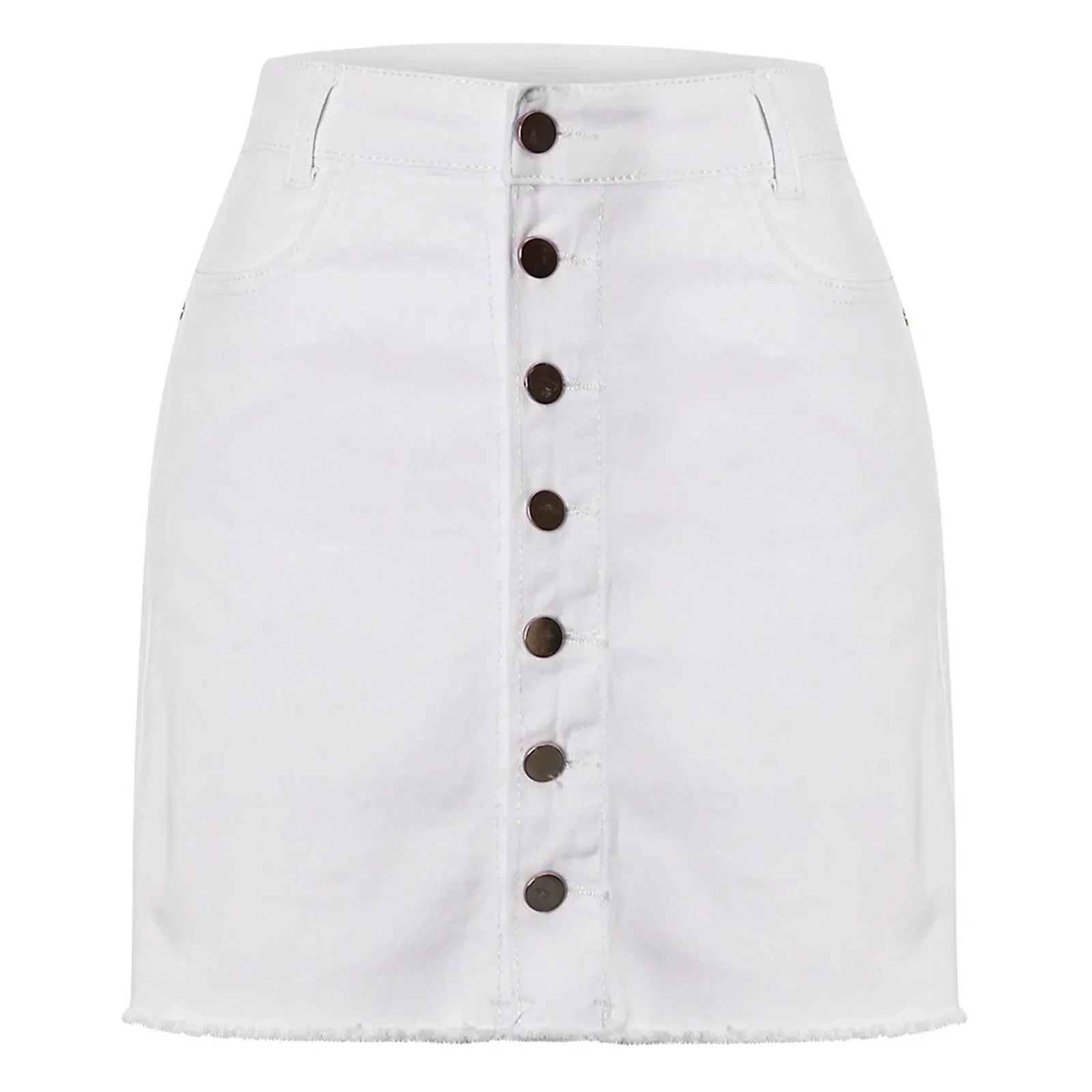 Jeans Skirt Women Shorts Comfortable Soft Breathable Denim Short Skirts Elastic Fashionable Hip Skirt Ruffle Table Skirt