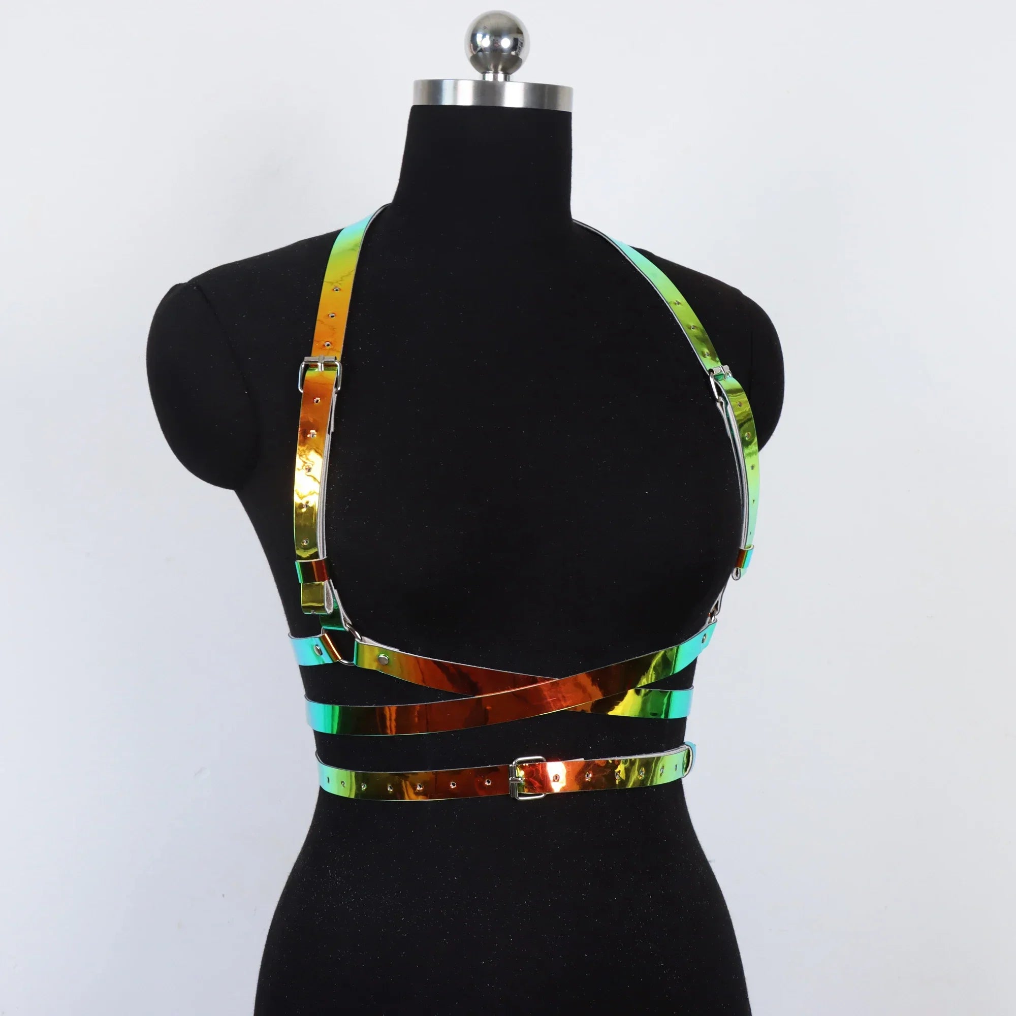 Women's Accessories Corset Waist Belt Harness Fashion Luxury Female Belt Goth Gothic Faux Leather Harness Belt Chain Belt