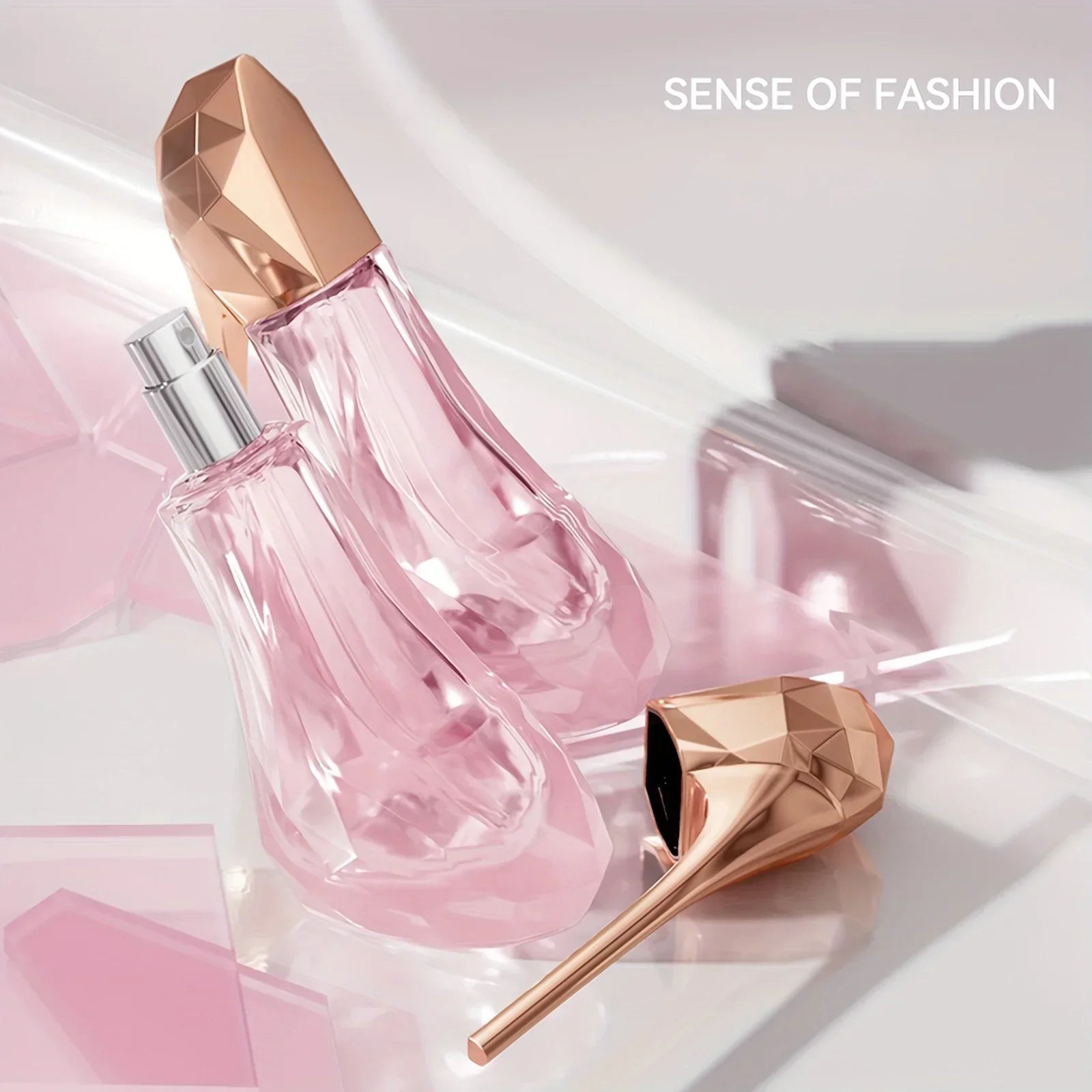 High Heel Styling Perfume Eau De Parfum Spray Pink Natural Fragrance Parfum Lasting and Charming Personal Perfume for Women 30ML