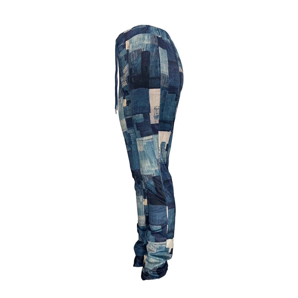 Cargo Pants Women Plus Size Casual Jeans Print Trousers Strap Long Pocket Pant Wide Pants Women High Waist pantalones de mujer