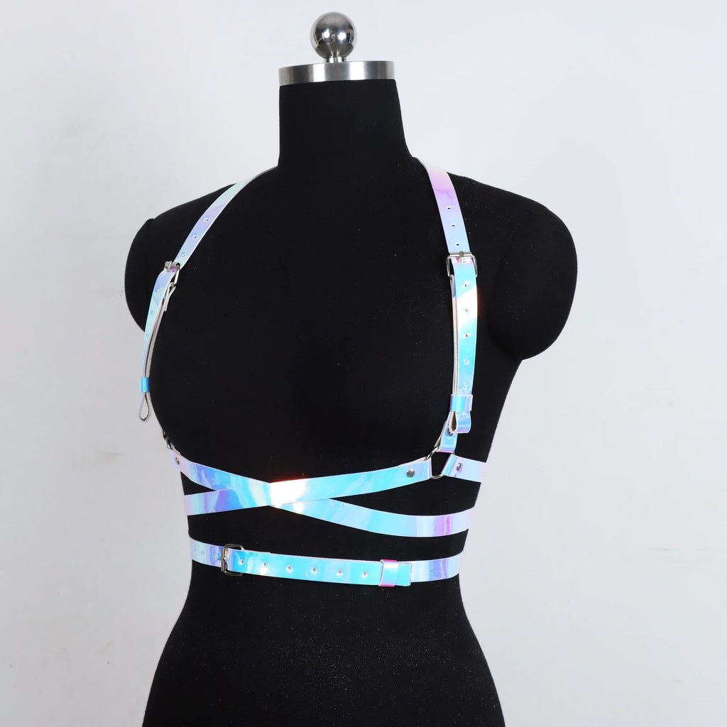 Women's Accessories Corset Waist Belt Harness Fashion Luxury Female Belt Goth Gothic Faux Leather Harness Belt Chain Belt