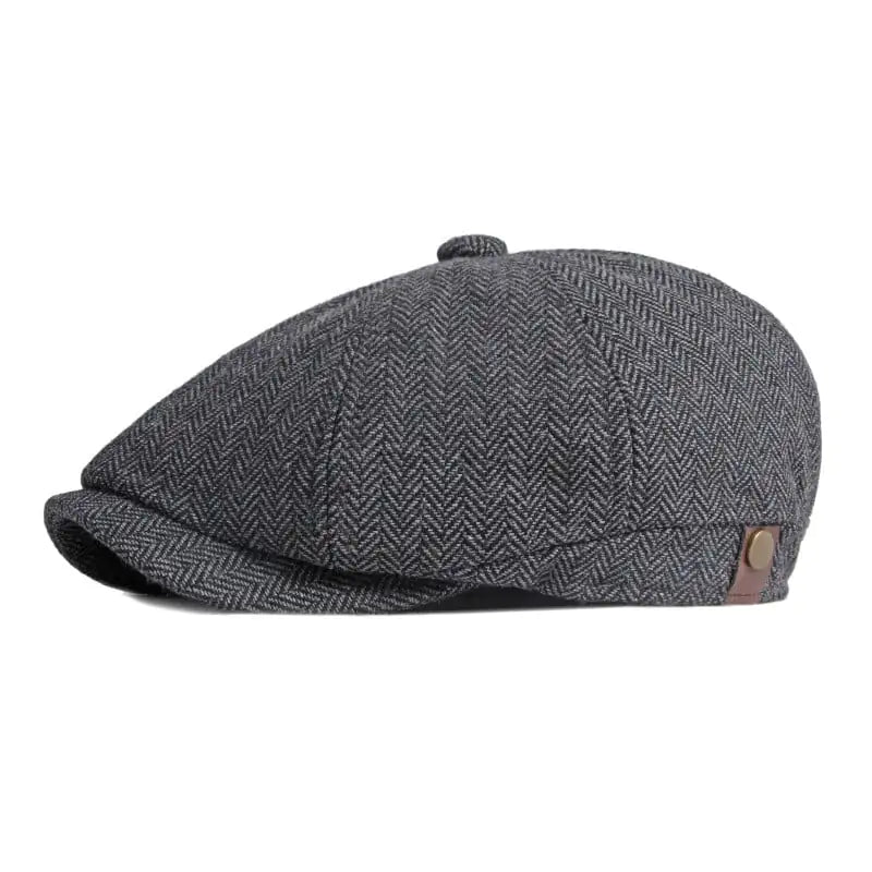 British Retro Octagonal Hat for Men’s Leisure Wear