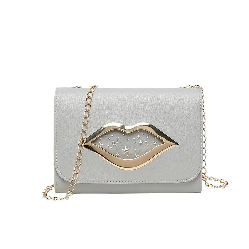 Lips Phone Bag with Chain Strap Crossbody Purse