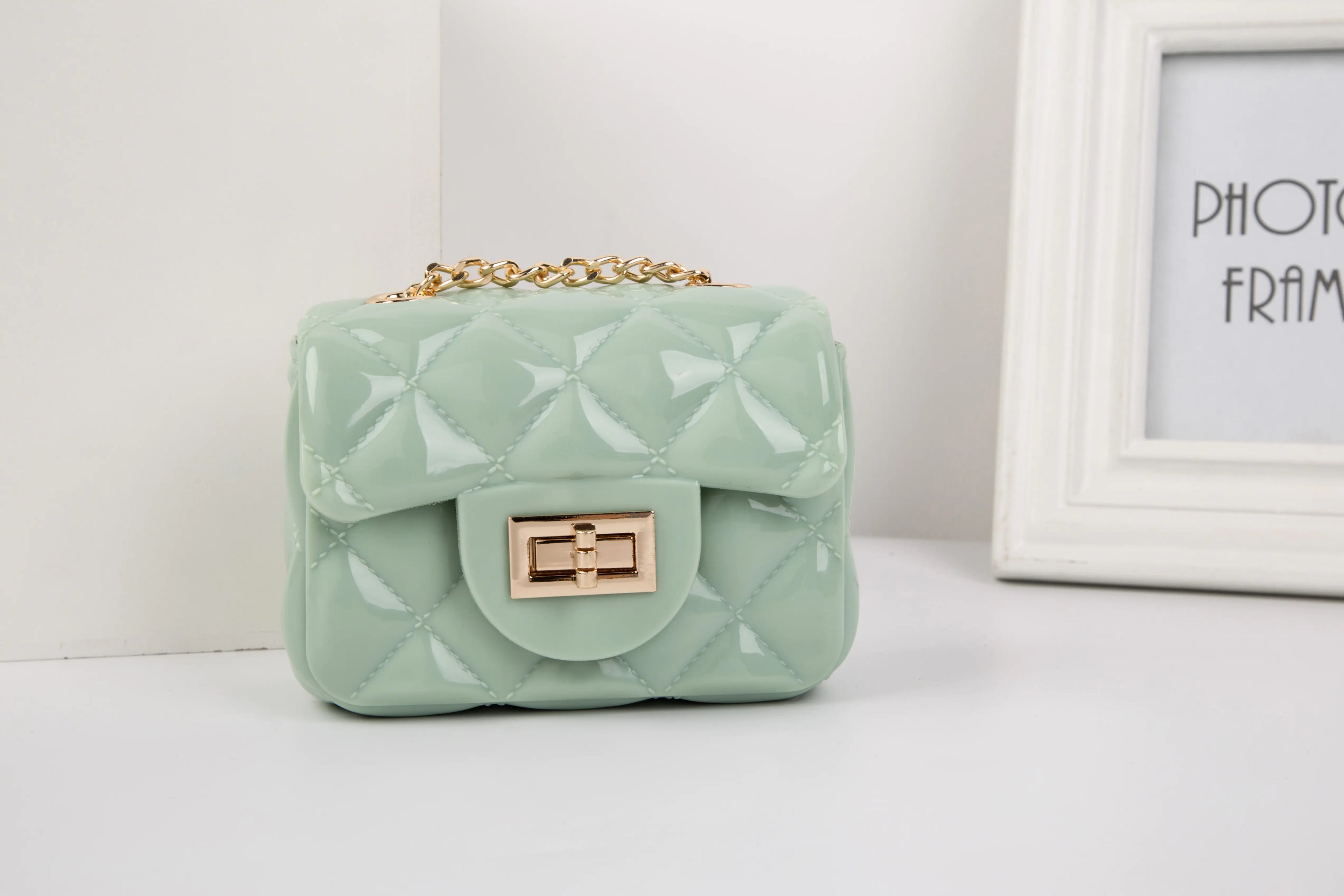 Mini Candy Color Jelly Coin Purse Crossbody Bag