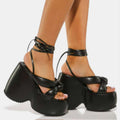 Platform Wedge High Heel Platform Strap Sandals